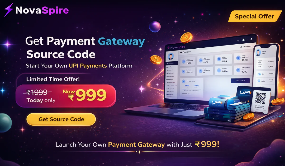 Start Your Own Payment Gateway Business in ₹999 | Complete UPI Source Code + Customization